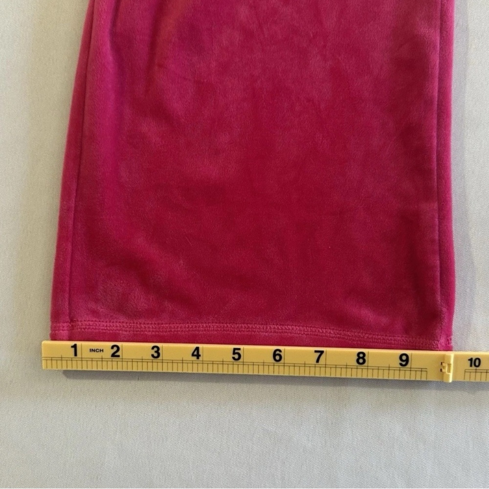 JUICY COUTURE Velvet Tracksuit Bling Hoodie & Pants Hot Pink Size XL Retro Y2K - Picture 13 of 16